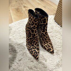 NEVER WORN- Michael Michael Kors Women's Sonja Point-Toe Bootie Haircalf Natural